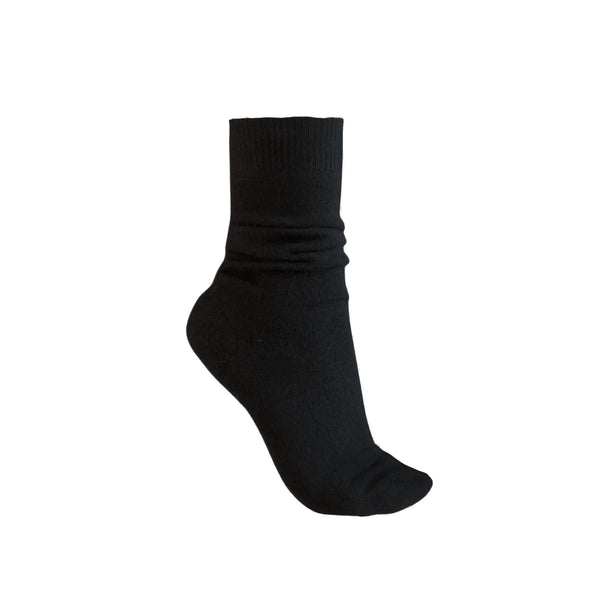 ryan roche Black cashmere socks