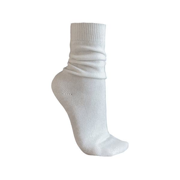 ryan roche Ivory cashmere socks