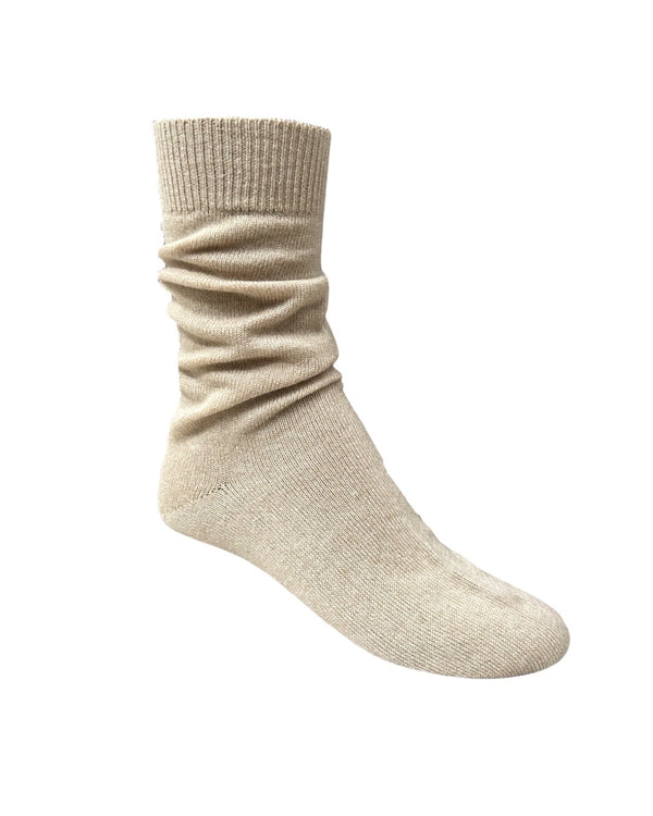 ryan roche Pale camel cashmere socks