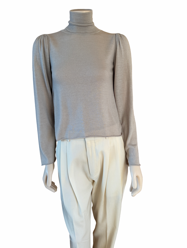 ryan roche PALE DOVE CASHMERE FEATHER WEIGHT TNECK