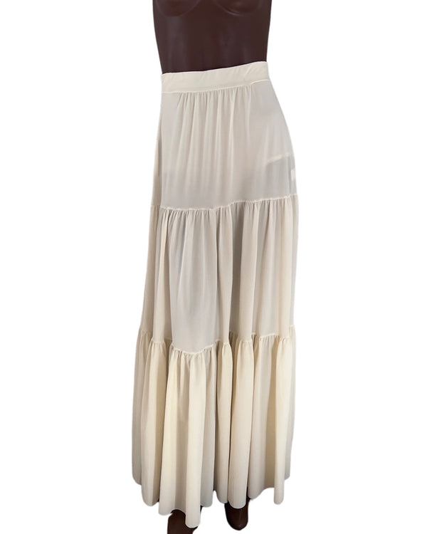 ryan roche STRETCH JERSEY PRAIRIE SKIRT SIZE S