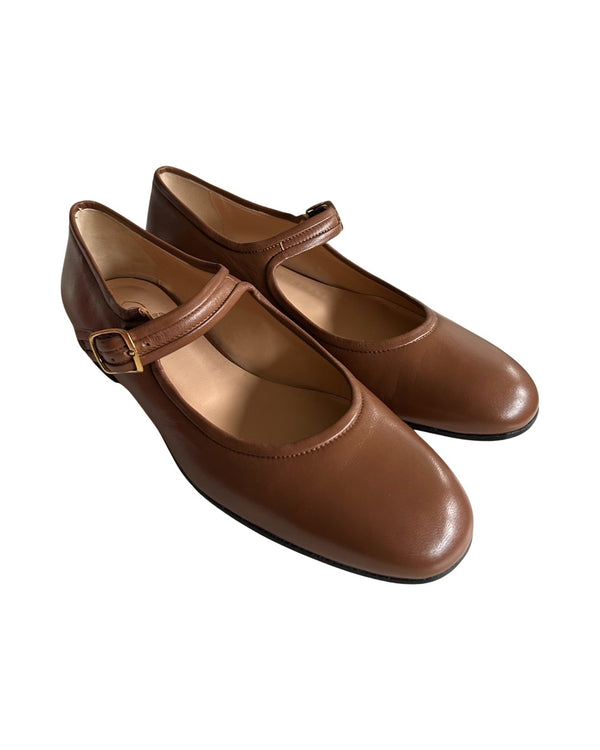 Ryan Roche RYAN ROCHE X BROTHER VELLIES MARY JANE / MILK CHOCOLATE