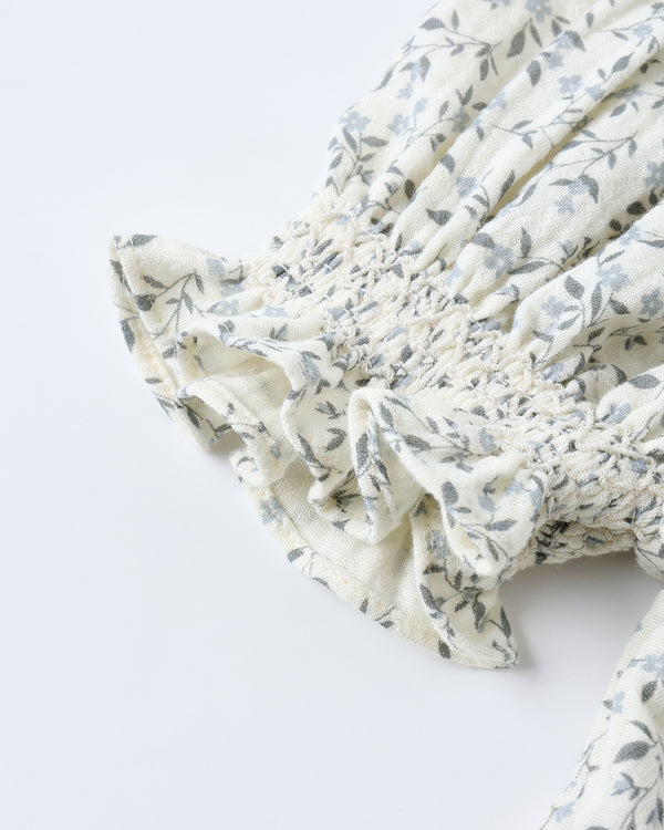 Rylee Cru Ada Blouse Blue Vines