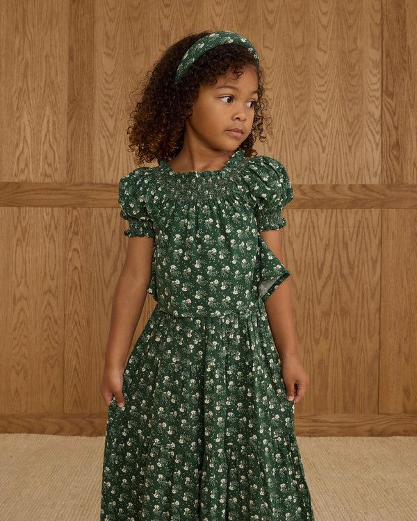 Rylee Cru Ada Blouse Green Ditsy