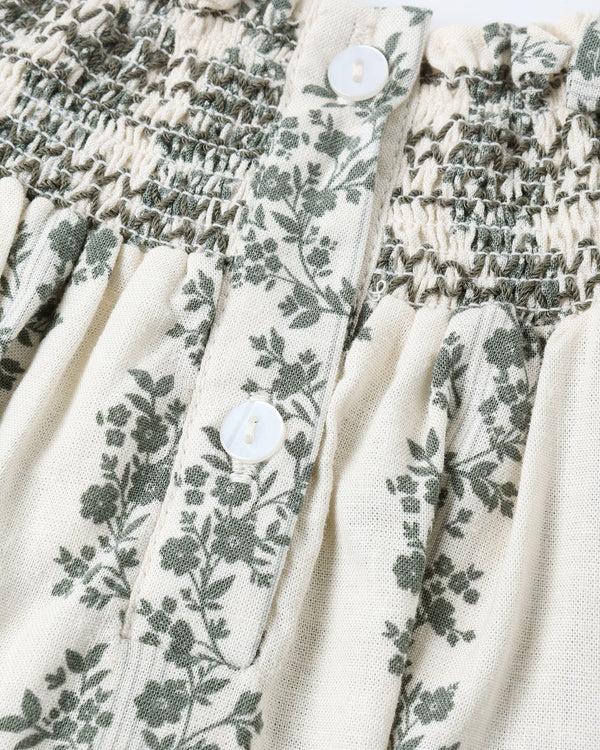 Rylee Cru Ada Romper Green Vines