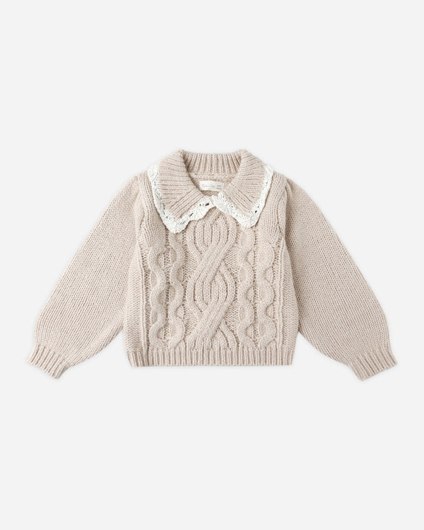 rylee cru Alice Sweater Heathered Antique
