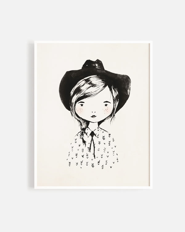 rylee cru Art Print || Cowgirl