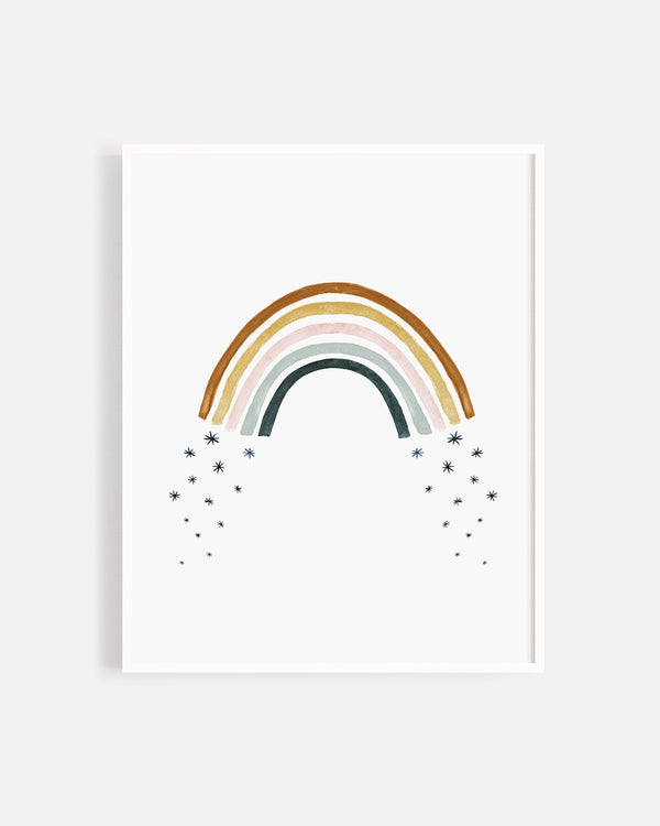 rylee cru Art Print || Rainbow + Stars