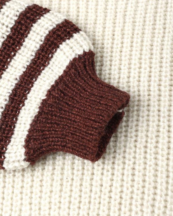 Rylee Cru Aspen Sweater Burgundy Stripe