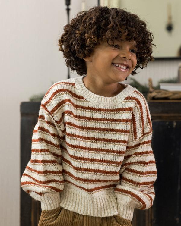 Rylee Cru Aspen Sweater Ruby Stripe