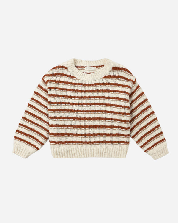 rylee cru Aspen Sweater Ruby Stripe