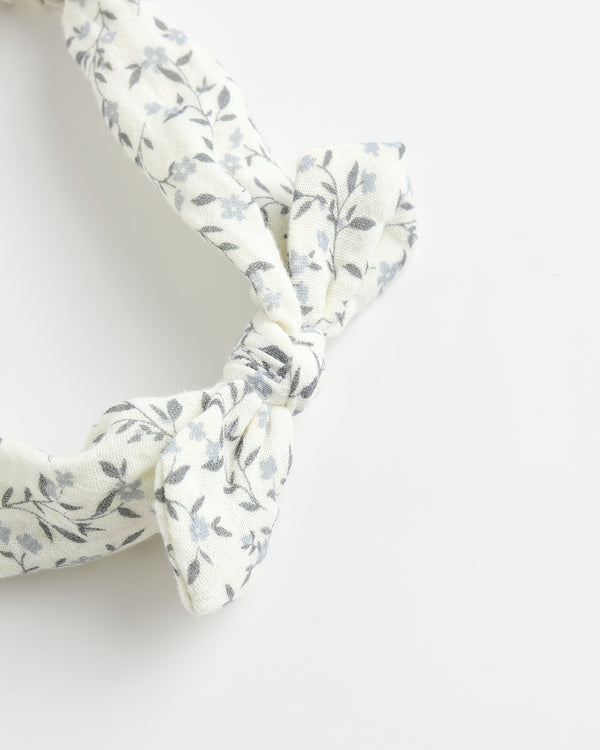 Rylee Cru Baby Bow Headband Blue Vines