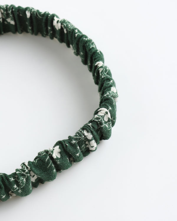 Rylee Cru Baby Bow Headband Green Ditsy