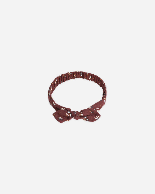 rylee cru Baby Bow Headband Harvest Berry
