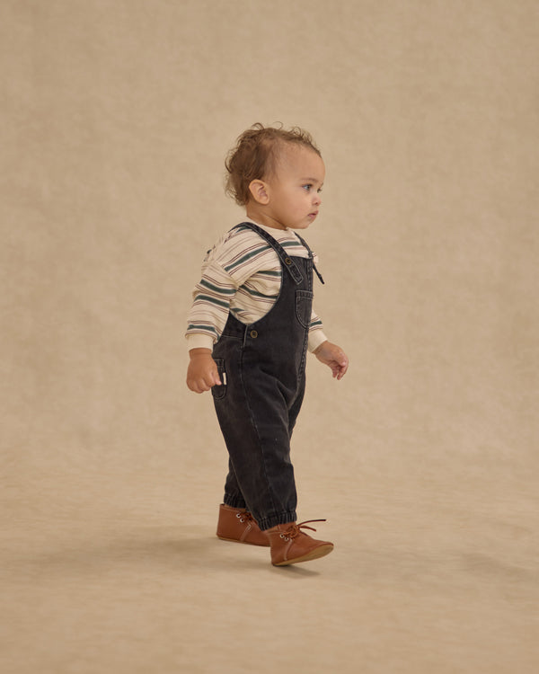 Rylee Cru Baby Overalls Washed Black
