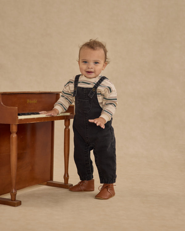 Rylee Cru Baby Overalls Washed Black