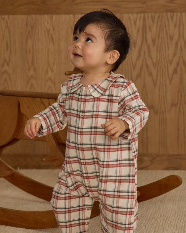 Rylee Cru Baby Pajama Romper Holiday Flannel