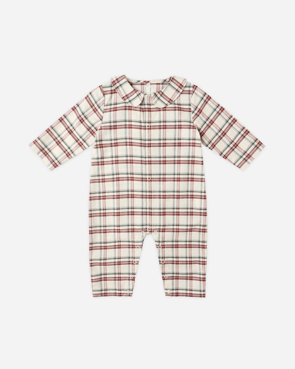 rylee cru Baby Pajama Romper Holiday Flannel