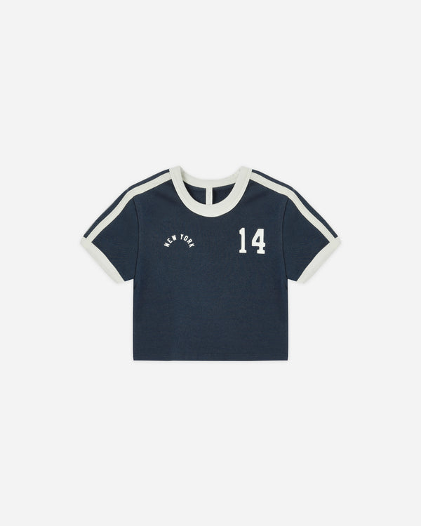 rylee cru Baby Tee Navy