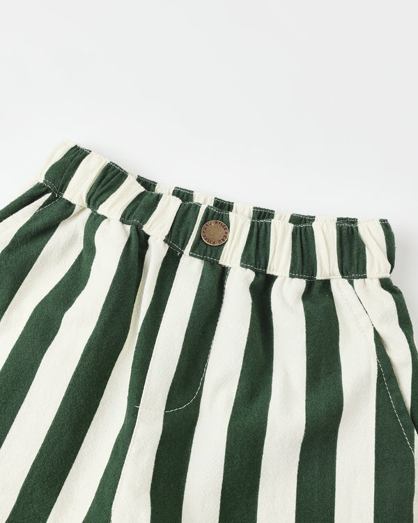 Rylee Cru Baggy Pant Green Stripe
