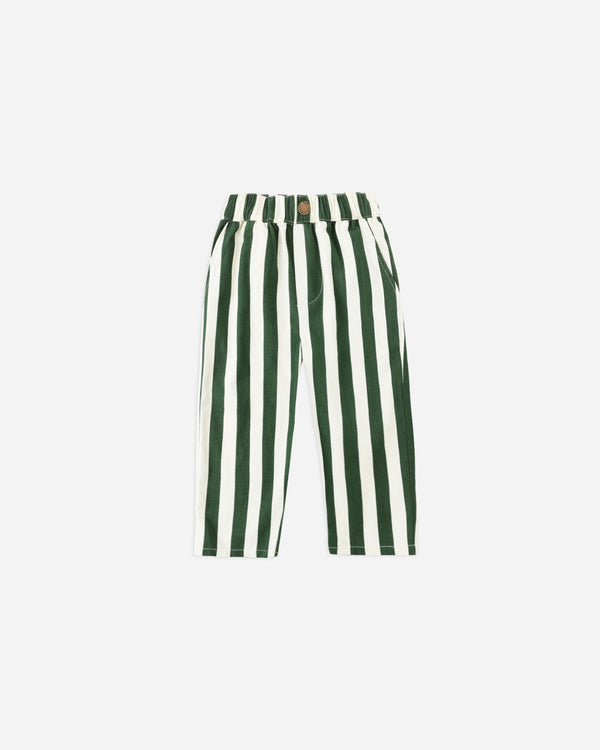 rylee cru Baggy Pant Green Stripe