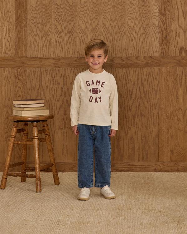 Rylee Cru Baggy Pant Indigo Denim