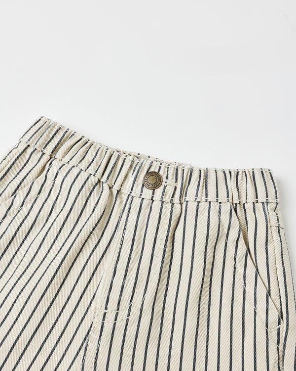 Rylee Cru Baggy Pant Navy Pinstripe