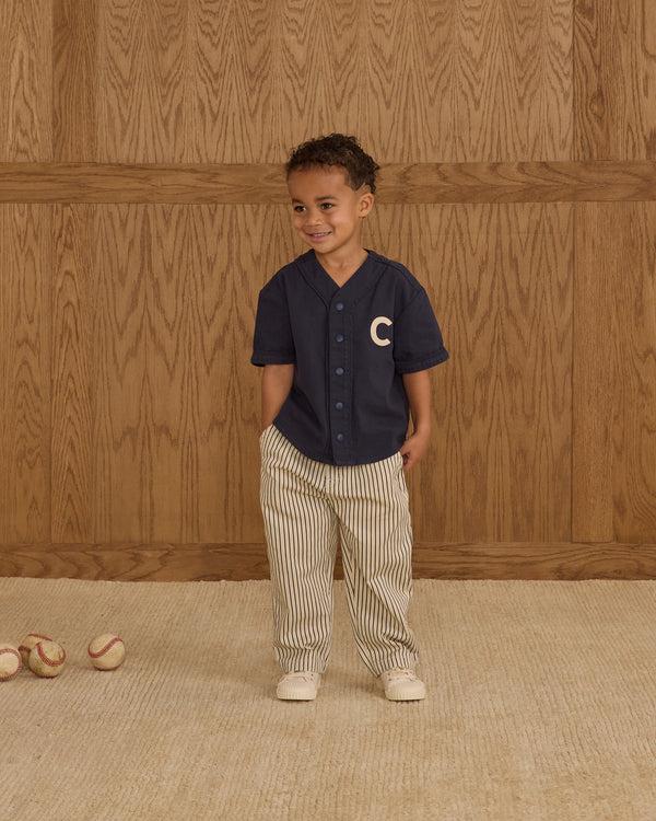 Rylee Cru Baggy Pant Navy Pinstripe