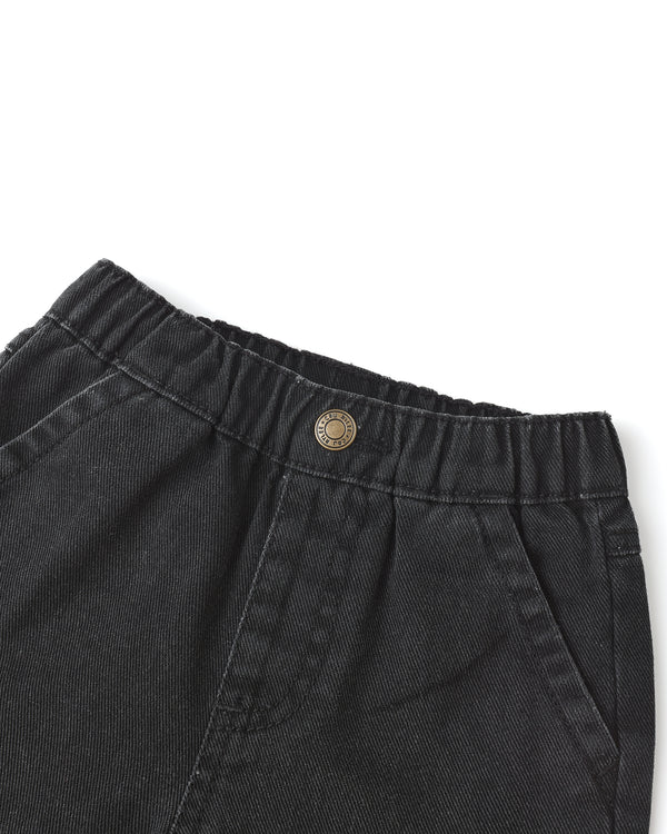 Rylee Cru Baggy Pant Washed Black