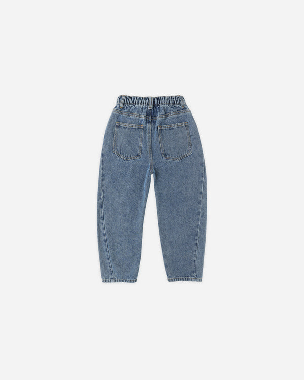 Rylee Cru Barrel Pant Indigo Denim