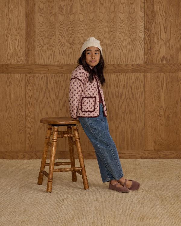 Rylee Cru Barrel Pant Indigo Denim