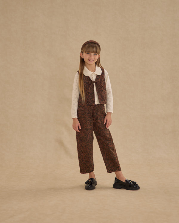 Rylee Cru Barrel Pant Leopard