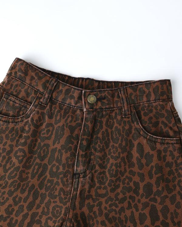 Rylee Cru Barrel Pant Leopard