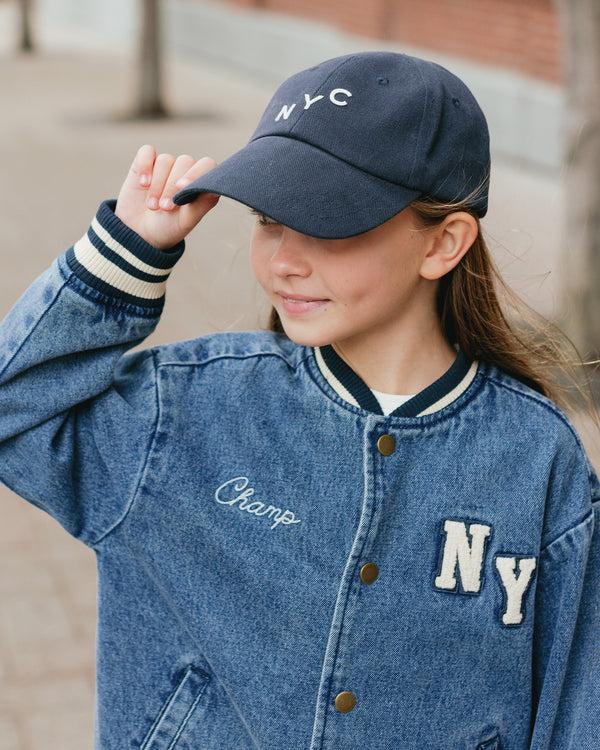 Rylee Cru Baseball Hat Indigo Denim