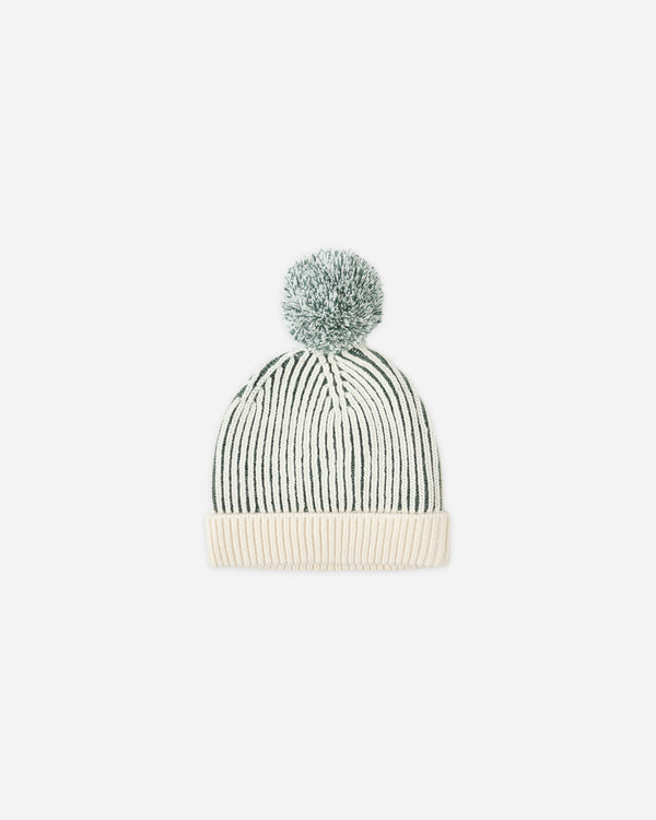 rylee cru Beanie Green Stripe