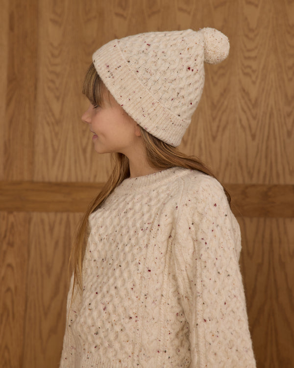 Rylee Cru Beanie Natural Speckled
