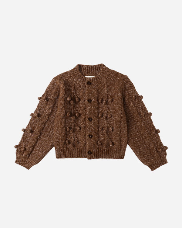 rylee cru Bobble Cardigan Brown