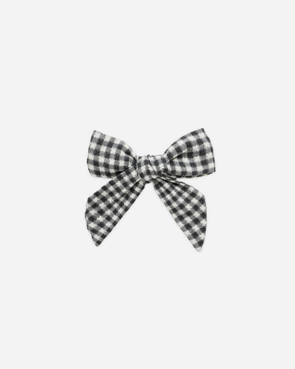 rylee cru Bow Black Gingham