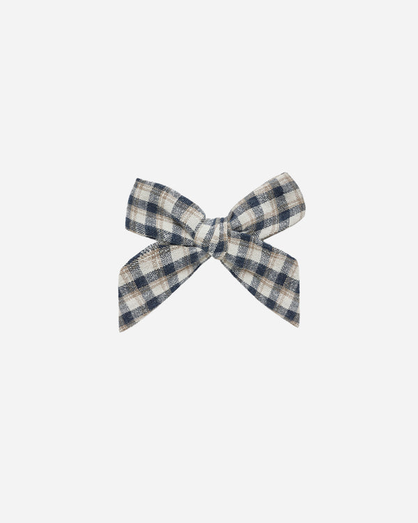 rylee cru Bow Navy Check