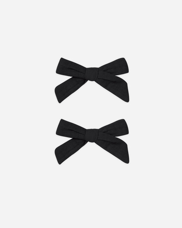 rylee cru Bows Set of 2 Black