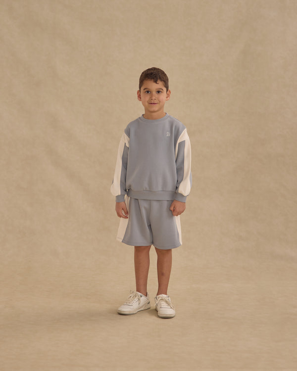 Rylee Cru Boxing Short Dusty Blue