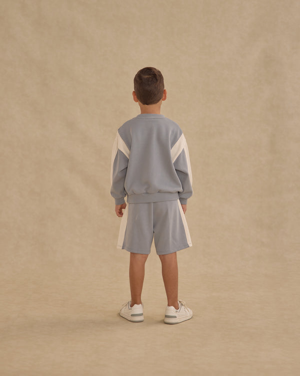 Rylee Cru Boxing Short Dusty Blue