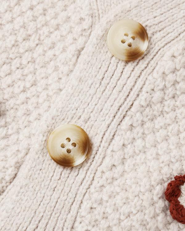 Rylee Cru Boxy Crop Cardigan Ruby Daisy