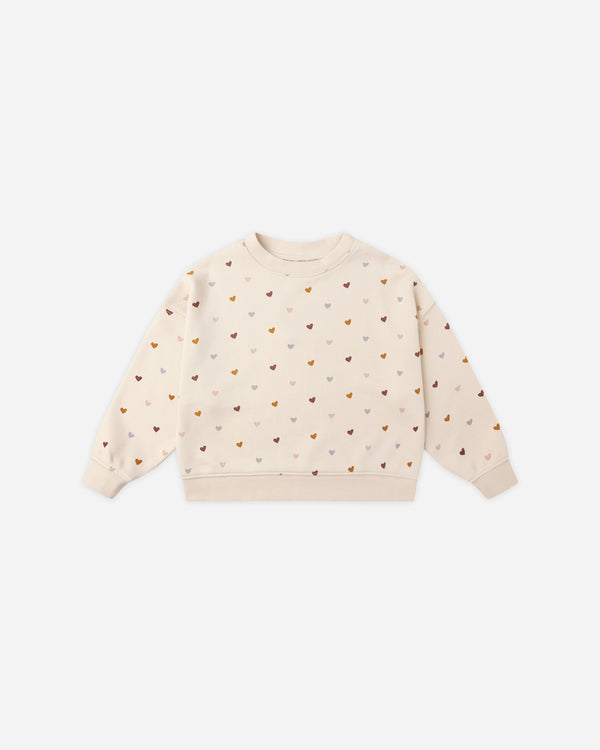 rylee cru Boxy Pullover Hearts
