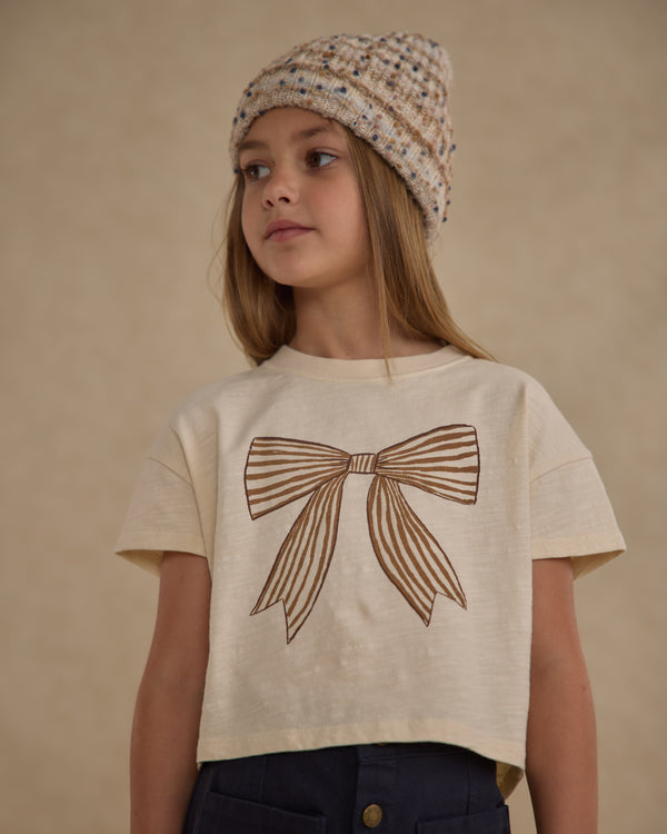 Rylee Cru Boxy Tee Bow