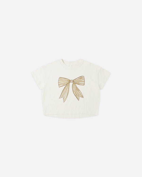 rylee cru Boxy Tee Bow