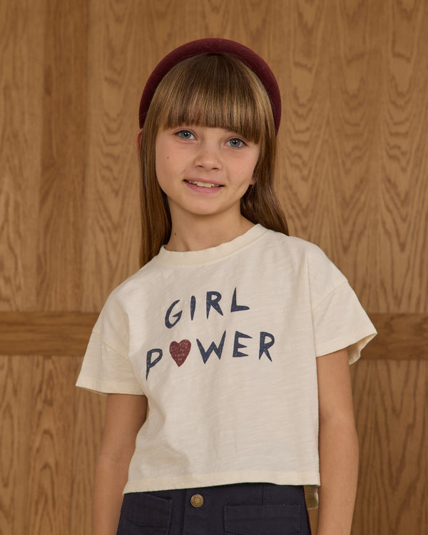 Rylee Cru Boxy Tee Girl Power
