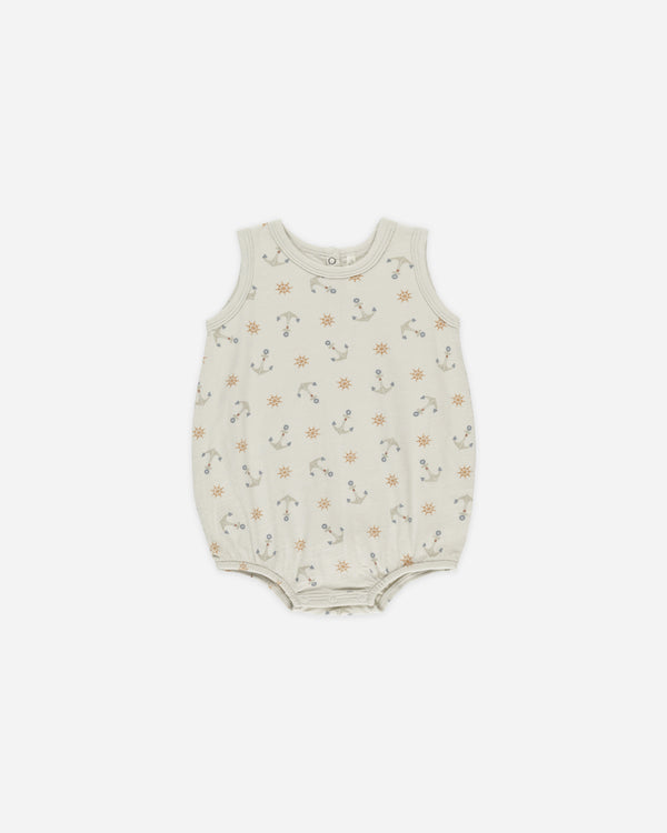 Rylee Cru Bubble Onesie Anchors