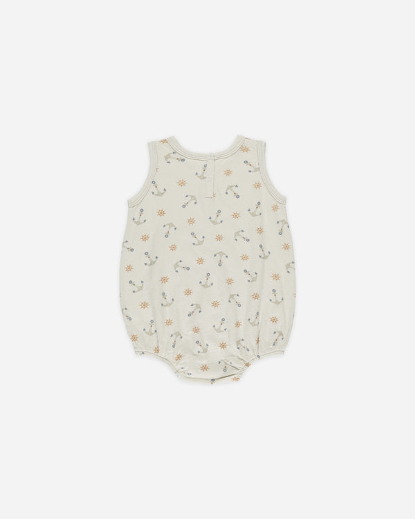 rylee cru Bubble Onesie Anchors