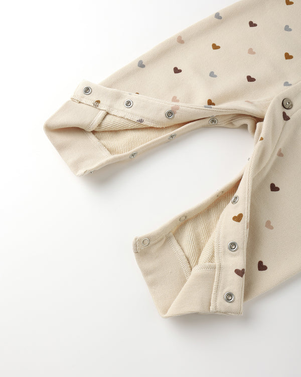 Rylee Cru Button Down Jumpsuit Hearts